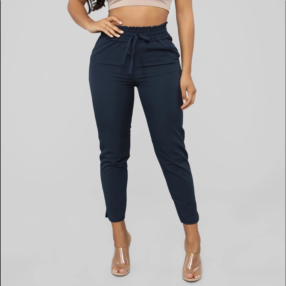 NWOT Fashion Nova Navy Pants